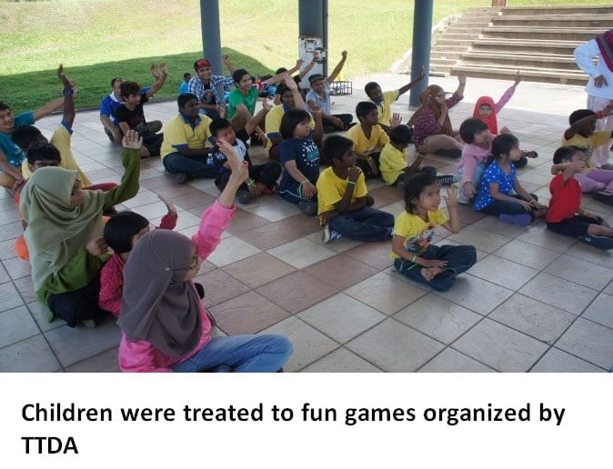 Children were treated to fun games organized by TTDA