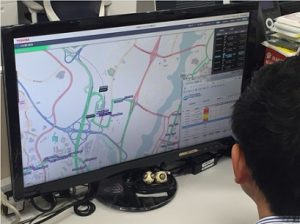 Cloud information system facilitating remote monitoring of EV buses