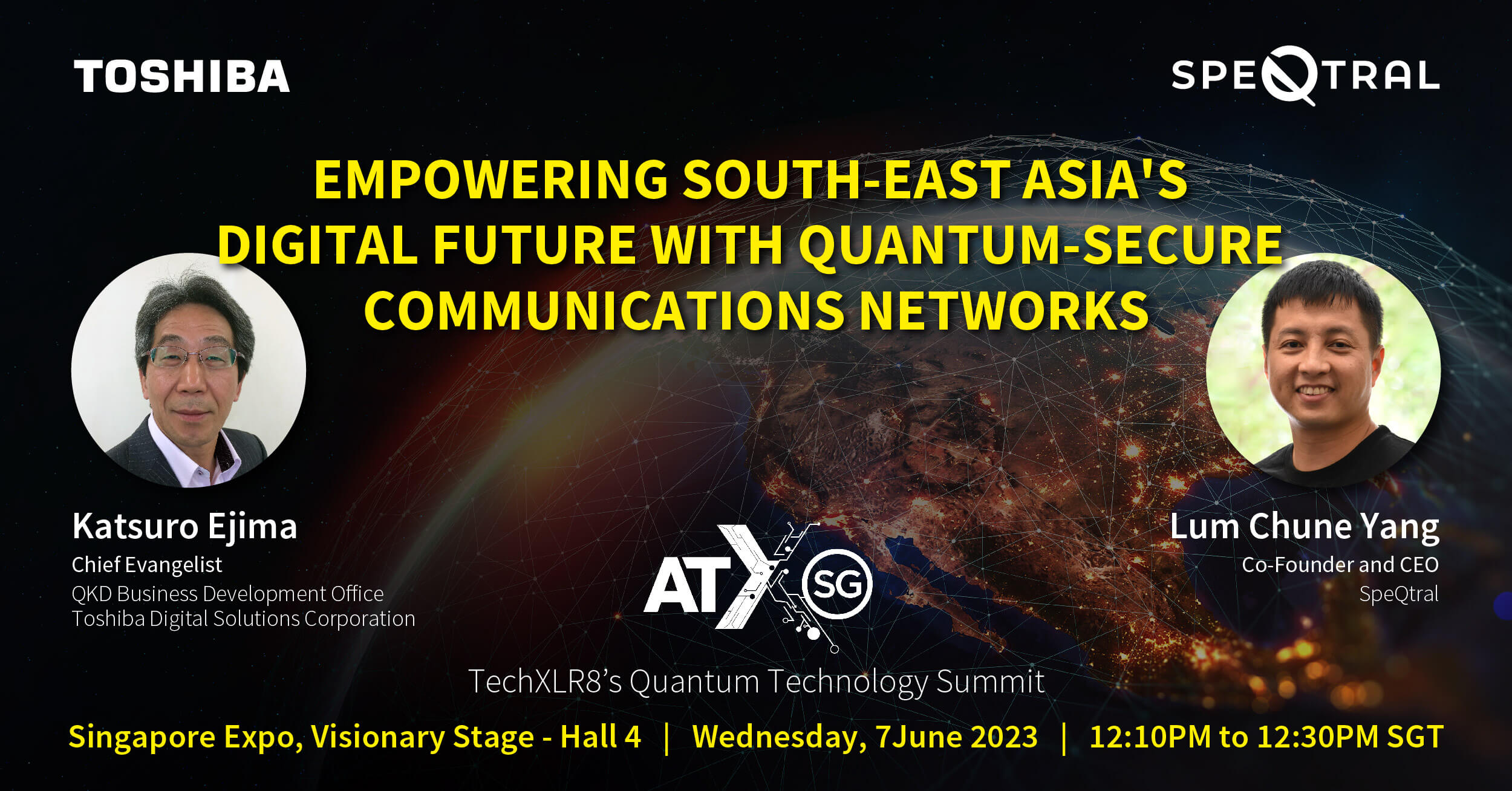 Toshiba’s QKD business unit participated in the Asia Tech x Singapore