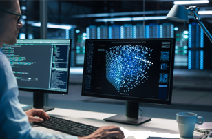 QKD finance section highlighting secure quantum-based financial solutions