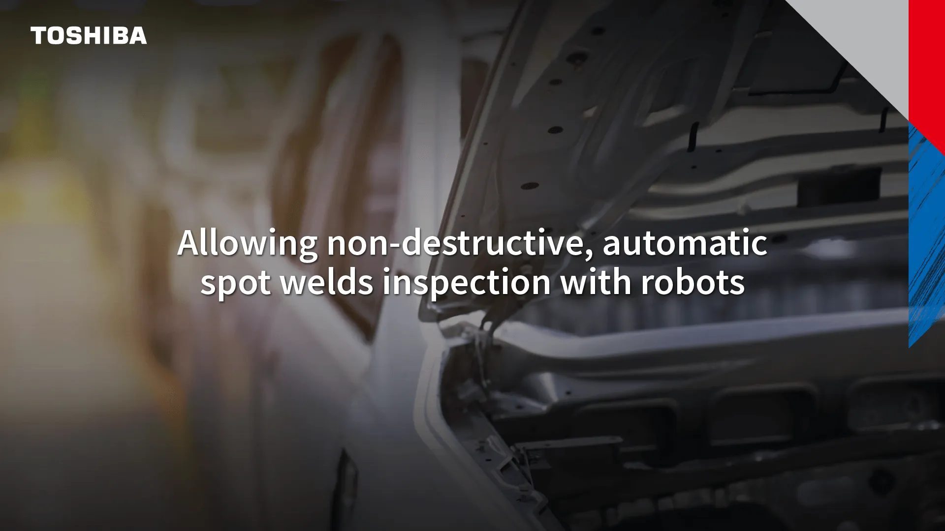 Automatic spot welds inspection with robots