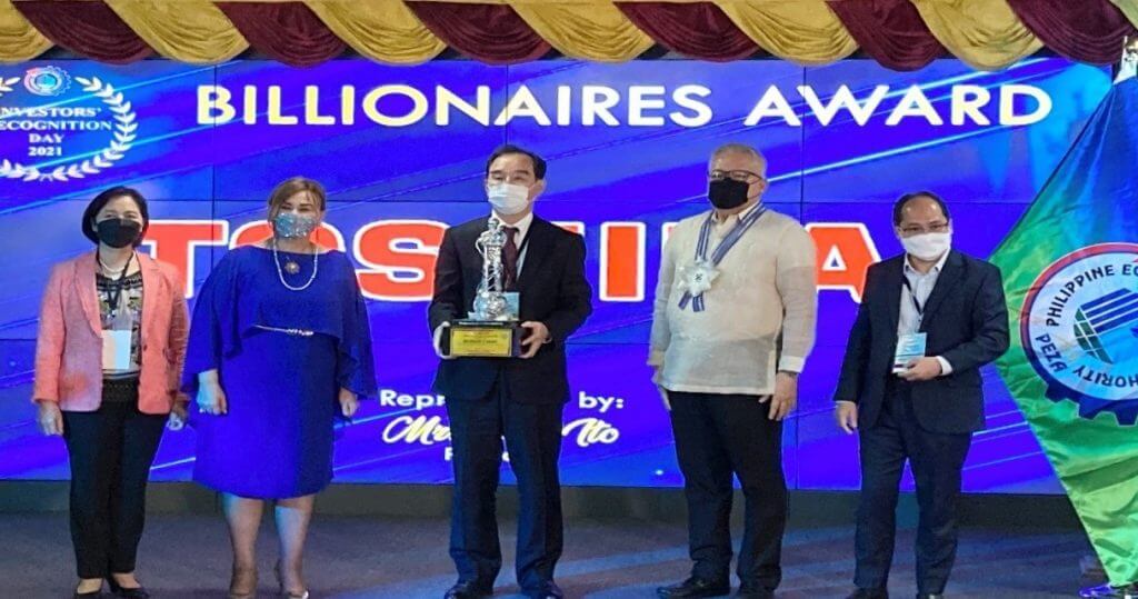 Toshiba Recognized as Top Exporter in the Philippines