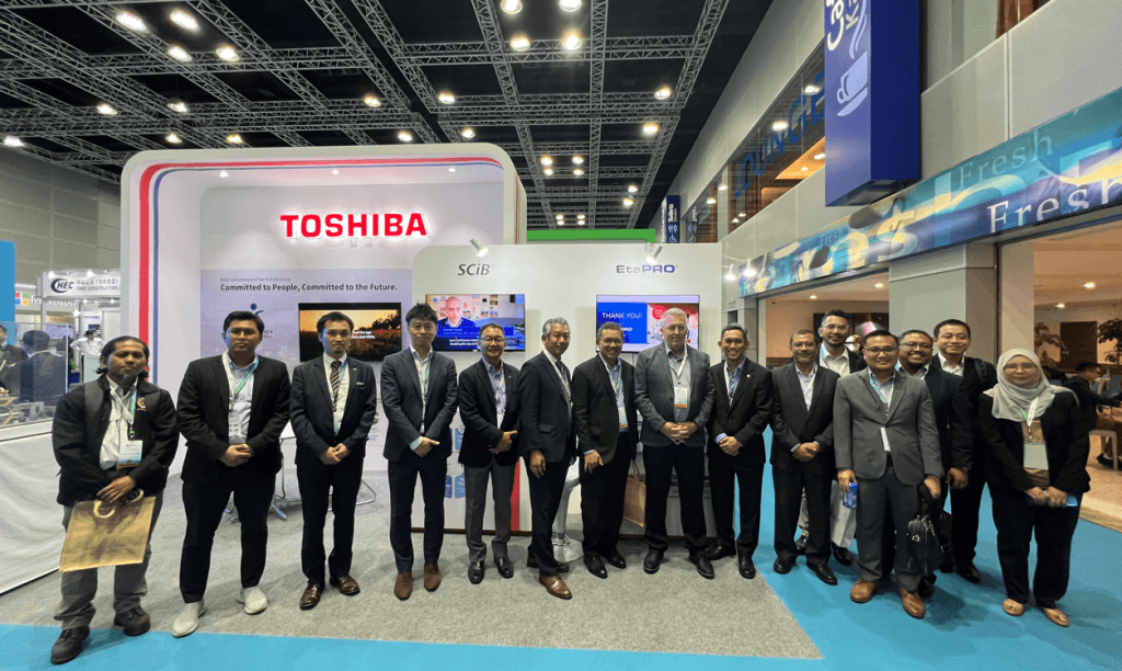 Group photo at the booth